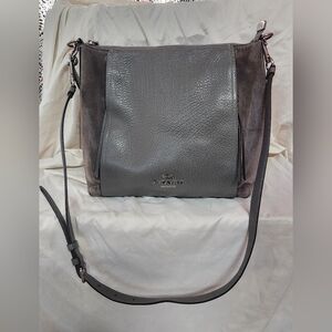 Coach Gray Leather Crossbody Bag